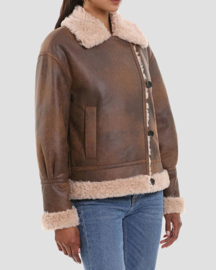 Faux Shearling Moto Jacket