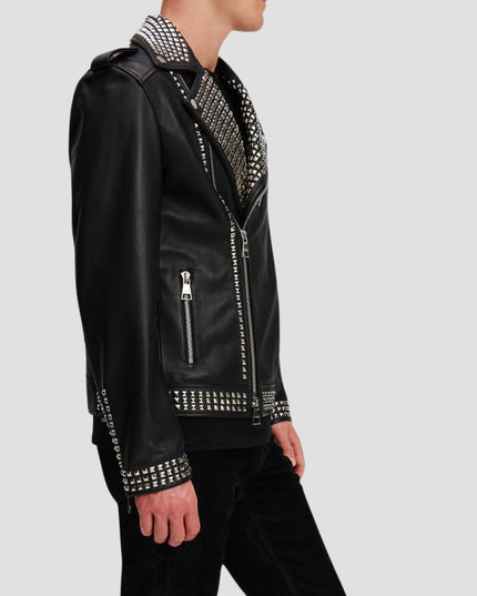 Studded Leather Jacket Handpicked By Hun Kim
