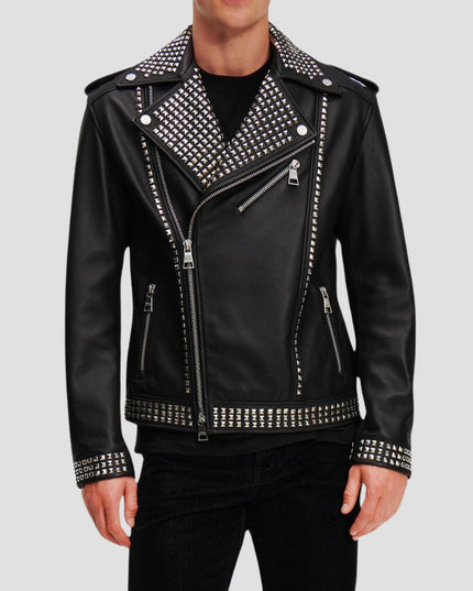 Studded Leather Jacket Handpicked By Hun Kim