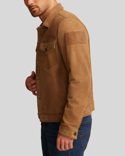 Men's Suede Trucker Jacket