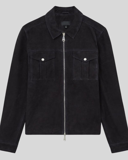 Black Suede Leather Jacket