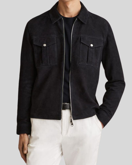 Black Suede Leather Jacket
