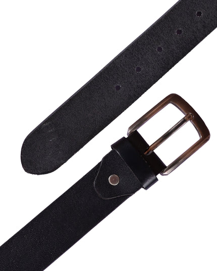 Premium Black Leather Belt for Men – Buffalo Leather