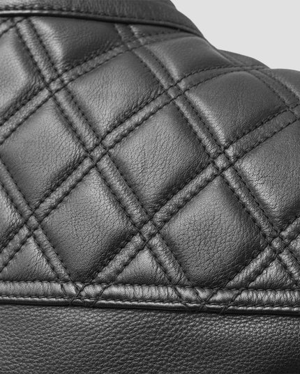 Downside Men Motorcycle Leather Vest