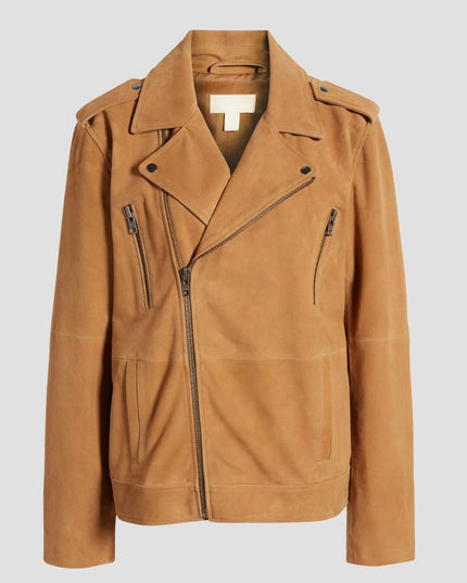 Suede Moto Jacket