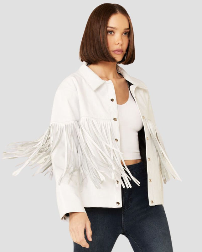 Howling Moon Fringe Leather Jacket