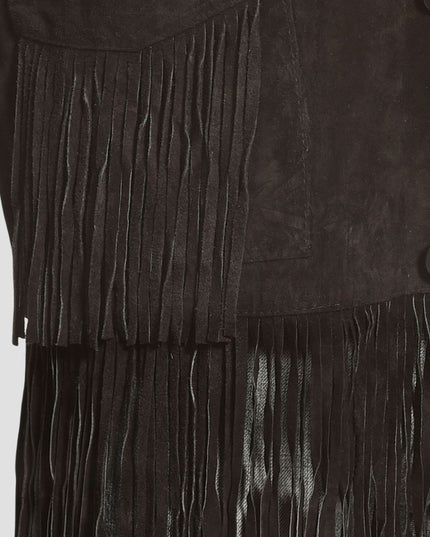 Liberty Wear Men's Suede Fringe Western Jacket