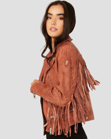 Mauritius Women Leather Moto Jacket