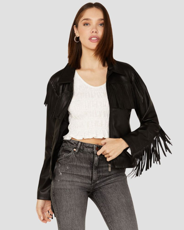 Wrangler Women Leather Jacket