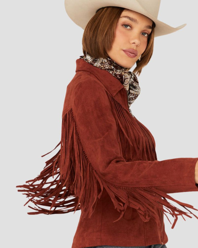 Women Front Moto Leather Jacket