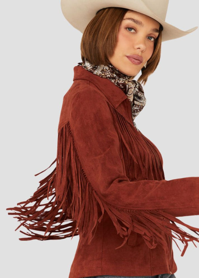 Women Front Moto Leather Jacket