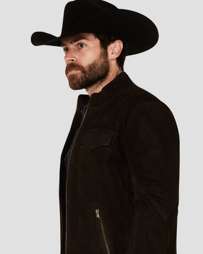 Scully Men's Suede Zip Jacket