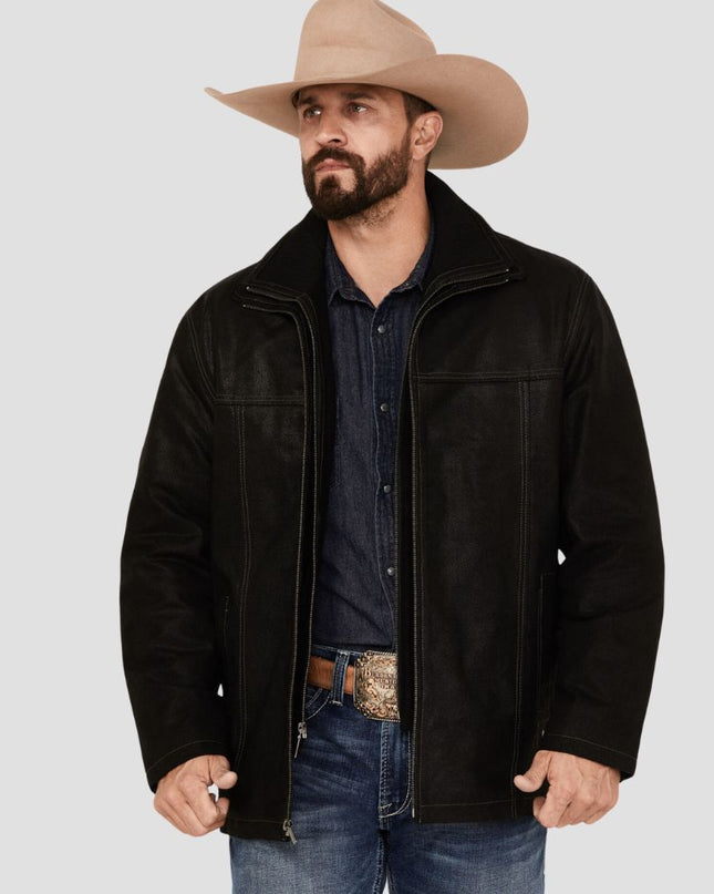 Scully Men's Suede Double Collar Jacket