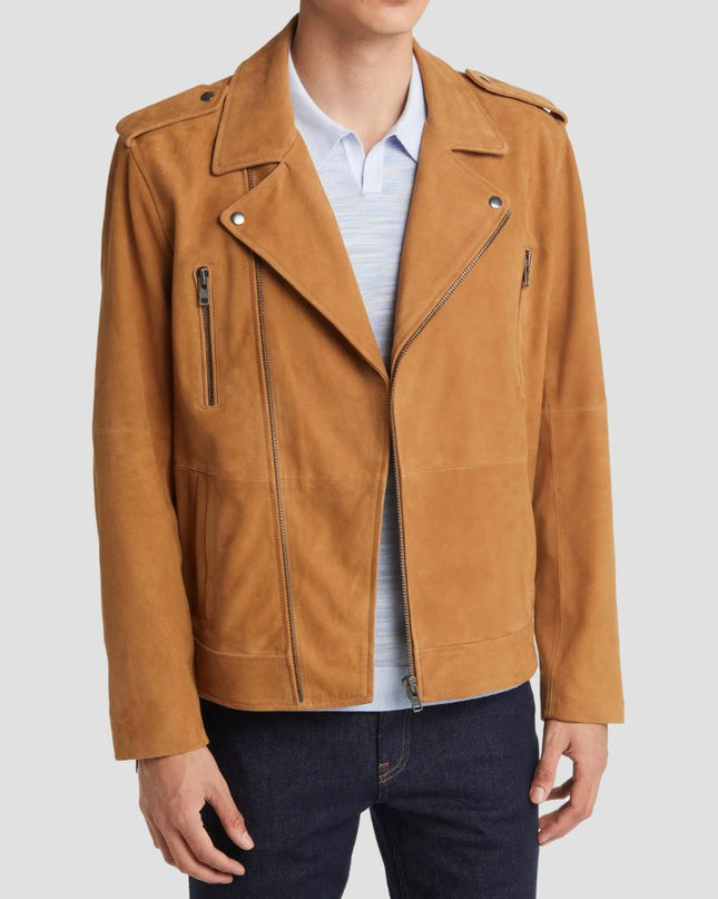 Suede Moto Jacket