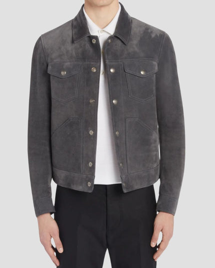 Brushed Suede Western Jacket