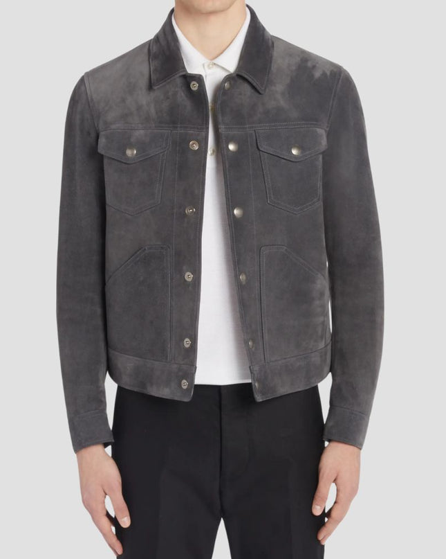 Brushed Suede Western Jacket