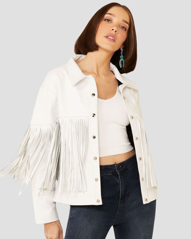 Howling Moon Fringe Leather Jacket