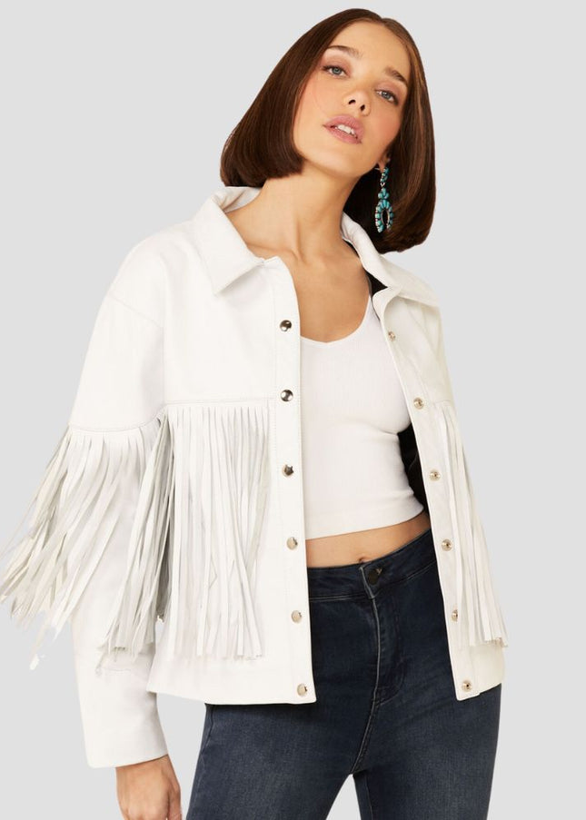 Howling Moon Fringe Leather Jacket
