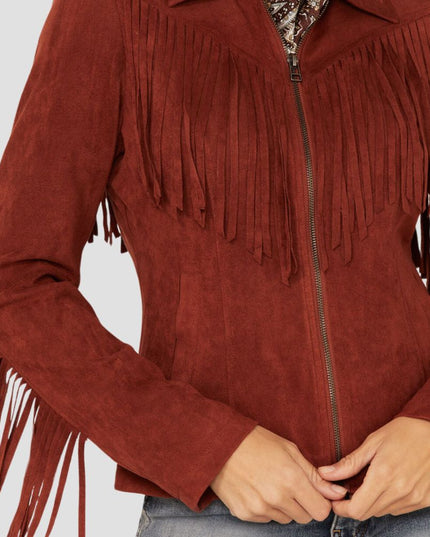 Women Front Moto Leather Jacket