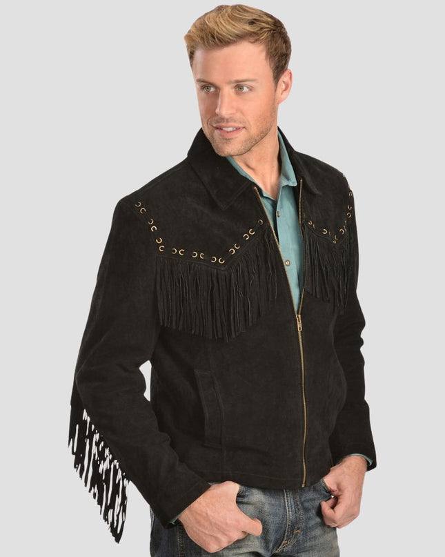 Scully Boar Suede Fringe Jacket