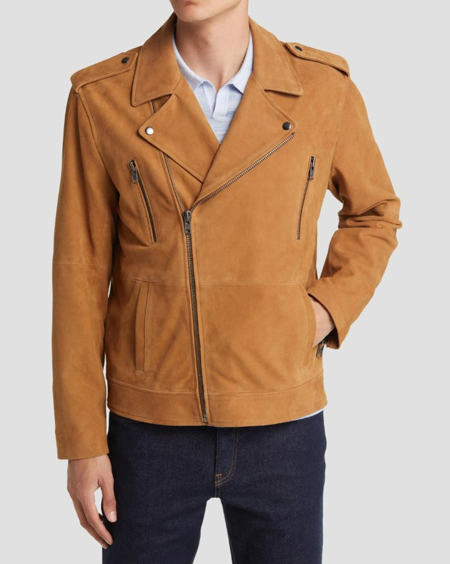 Suede Moto Jacket
