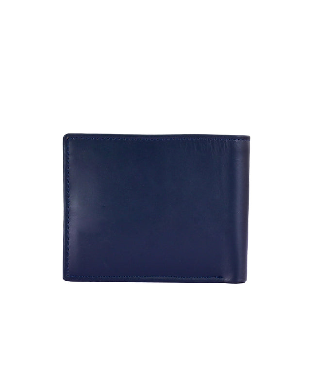 Premium Blue Leather Wallet for Men – 7 Card Slots