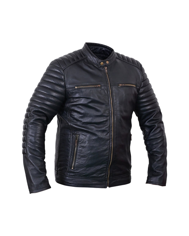 Men's Black Leather Jacket