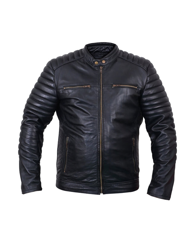 Men's Black Leather Jacket