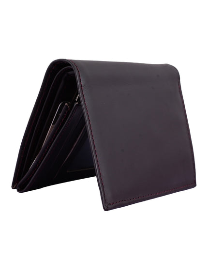 Brown And Black Leather Wallet Buffalo Leather Wallet for Men